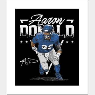 Aaron Donald Los Angeles R Triangle Name Posters and Art